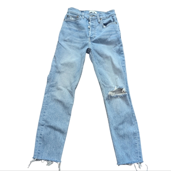 Re/Done Denim - Re/Done High-Rise Ankle Crop Comfort Stretch...Size 26